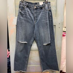 Style & Co wide leg cropped jeans